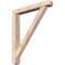 Ekena Millwork Traditional Craftsman Smooth Bracket w/ Offset Brace, Douglas Fir, 5 1/2"W x 38"D x 44"H BKT0604X38X44TRA04SDF - alternate 1